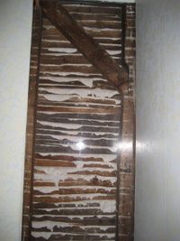 wall cut out showing timber construction